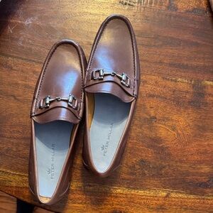 Peter Millar Chestnut Leather Slip-Ons
